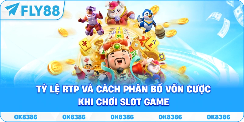Biểu đồ minh họa tỷ lệ RTP và cách phân bổ vốn cược khi chơi Slot Game